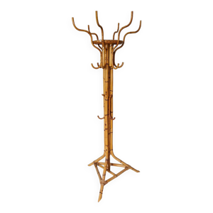 Porte-manteau perroquet - bambou