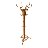 Porte-manteau perroquet en bambou vintage