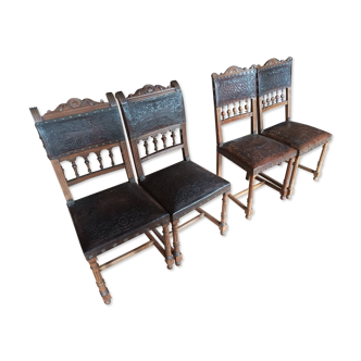 Old wooden chairs