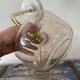 Pair of vintage smoked glass sconces