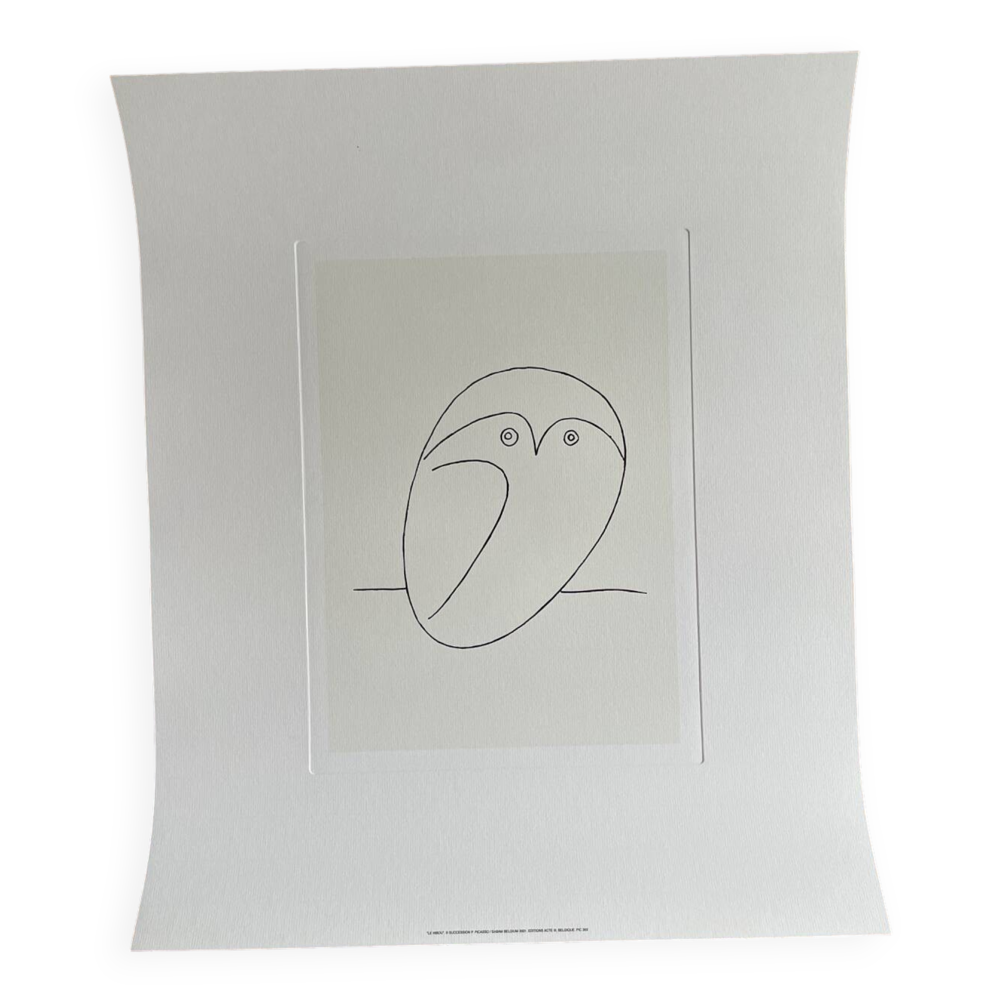 Pablo picasso (1881-1973), le hibou, cooyright succession p. picasso/ sabam belgium 2001