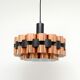 Copper lamp by Werner Schou for Coronell Elektro, 1970s