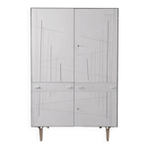 Vintage wardrobe in ash by Francisek Mezulanik, 1970.