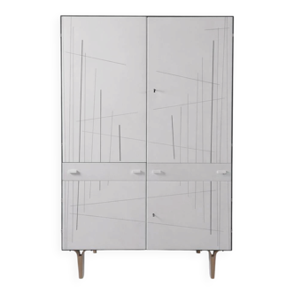 Vintage Wardrobe in Ash by Francisek Mezulanik, 1970