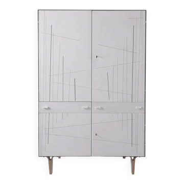 Vintage Wardrobe in Ash by Francisek Mezulanik, 1970