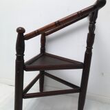 Pair of antique English triangular armchairs 1900s