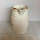Antique pitcher jug with stencil pattern