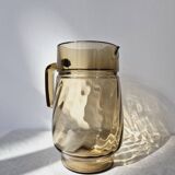 Amber Glass Carafe with Pour Spout - Lever Vintage