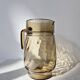 Amber Glass Carafe with Pour Spout - Lever Vintage