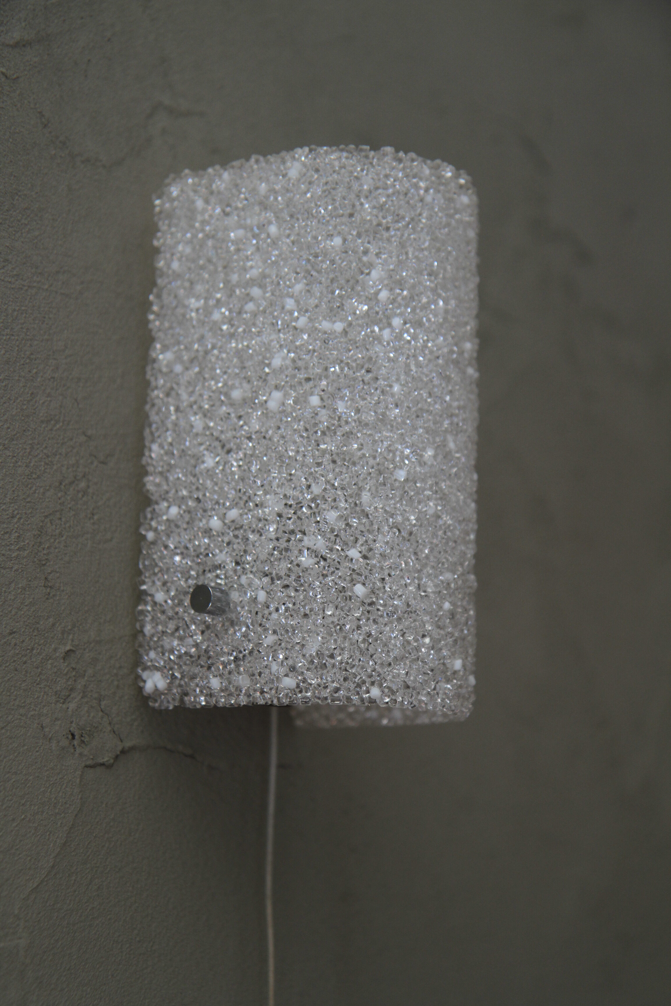 Vintage wall sconce in perspex from the 60s