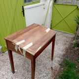 School desk, inclined, with locker