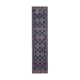 Hand-knotted wool turkish purple runner carpet 95 cm x 406 cm