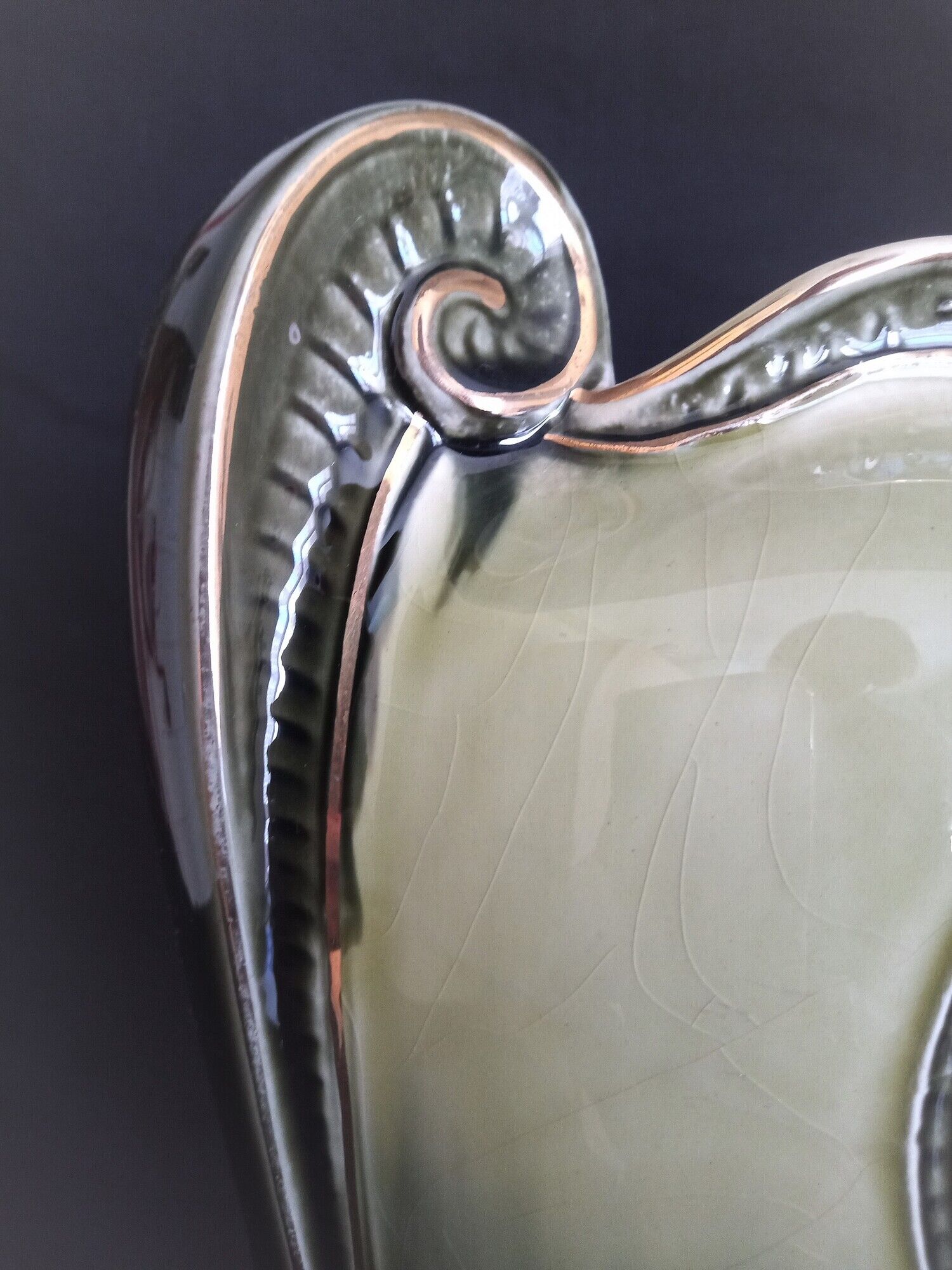 Gustave de Bruyn Art Nouveau earthenware vase by Fives Lille