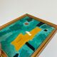 Painting painting with gilded frame, handmade, unique piece