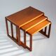 set of 3 nesting Teak tables, danish design, 1970s