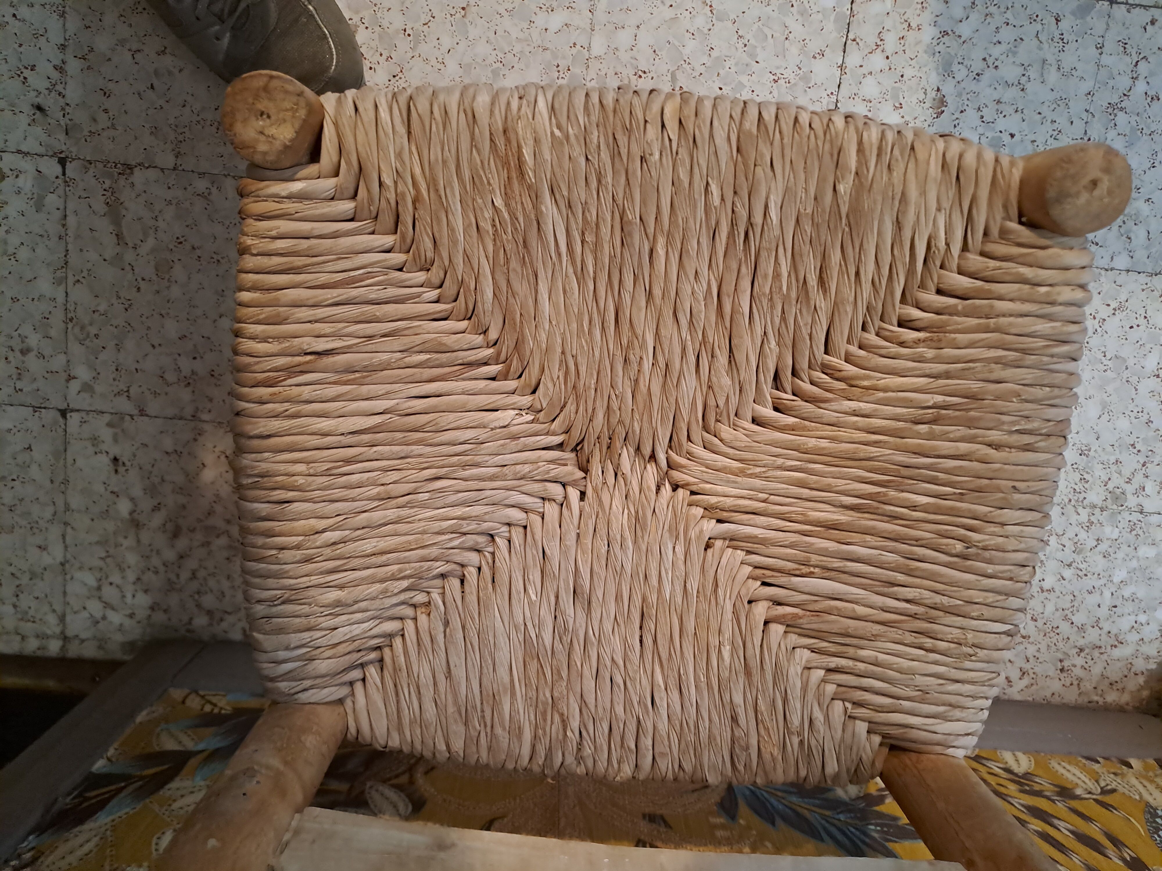 Straw chair style provençal camargue