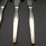 12 silver metal knives