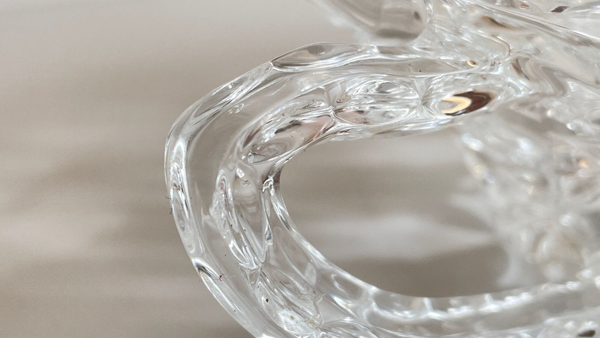 Saladier cristal ciselé vintage