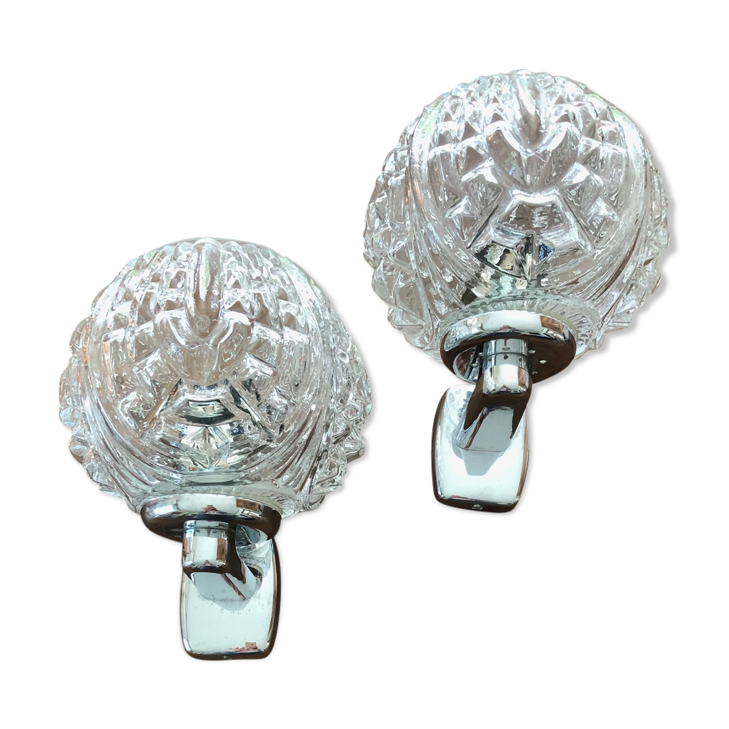 Pair of vintage wall lamps