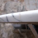Calacatta marble Super Malta table, Roche Bobois, 1980s
