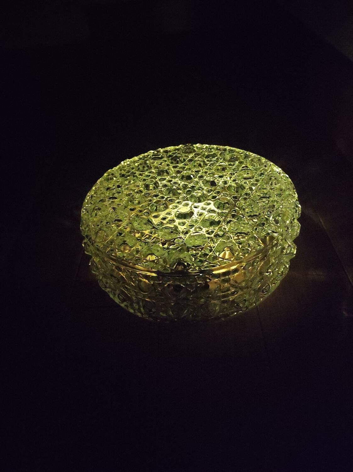 Glass ceiling light globe with relief decoration