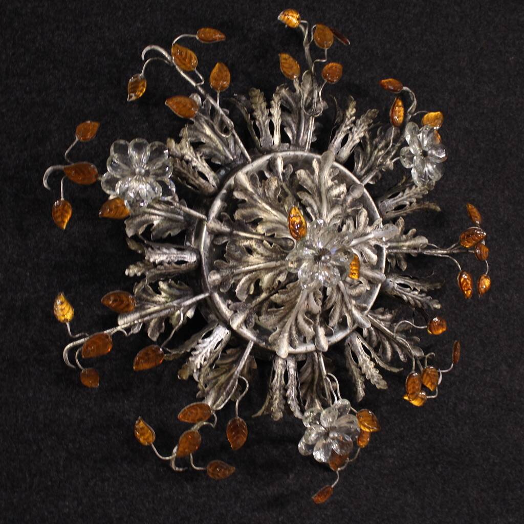 Florentine ceiling light from the 1970s, Banci Firenze