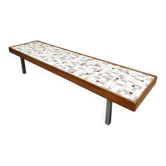 Vintage tile coffee table side table 'extra low'