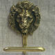 Lion head coat hooks in solid brass, Peerage England