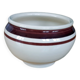 Ancien petit cache pot  en terre cuite émaillée / céramique