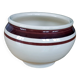 Old small cache pot in enamelled terracotta / ceramic