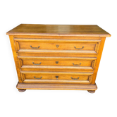 Commode ancienne en chêne 3 tiroirs style Louis XIII
