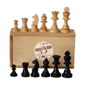 Wooden Staunton chess game