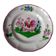 Hand-painted plate decorated with saint clement rooster signed