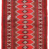 Vintage Pakistani carpet Lahore handmade 81cm x 145cm 1960s, 1C733