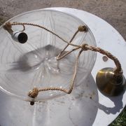 Art Deco ceiling light in moulded glass