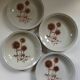 4 assiettes creuses Sarreguemines "Chardons"