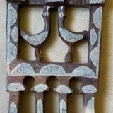 Three-branched stone candlestick adorned with birds, North Africa