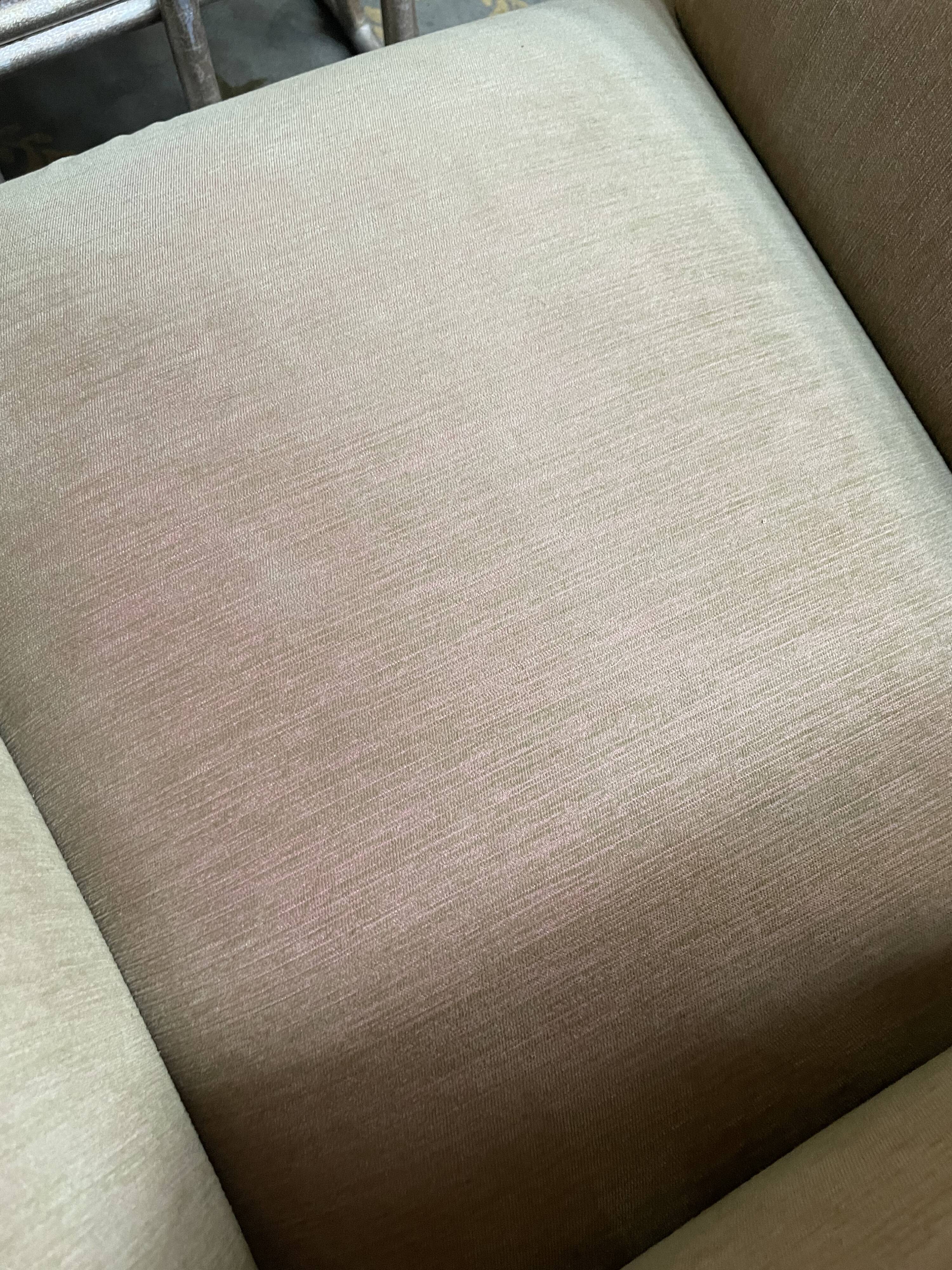 Suite of 6 shepherdess armchairs bamboo and beige velvet