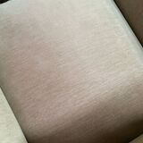 Suite of 6 shepherdess armchairs bamboo and beige velvet