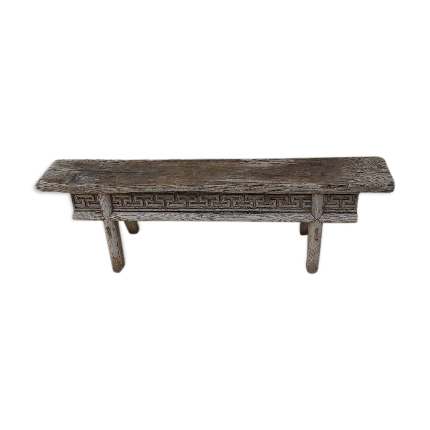 Former carved wood bench Orient/Asia