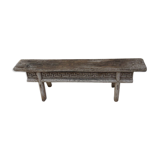 Former carved wood bench Orient/Asia