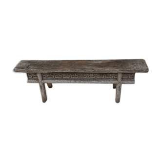 Former carved wood bench Orient/Asia