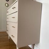 Chest of drawers painted in taupe, 1950