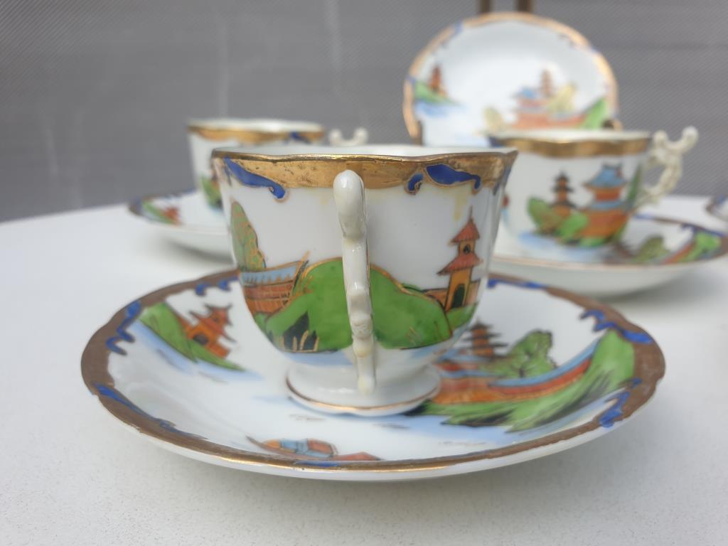 Coffee service Vintage Pagoda 1945 "made in occupied Japan"
