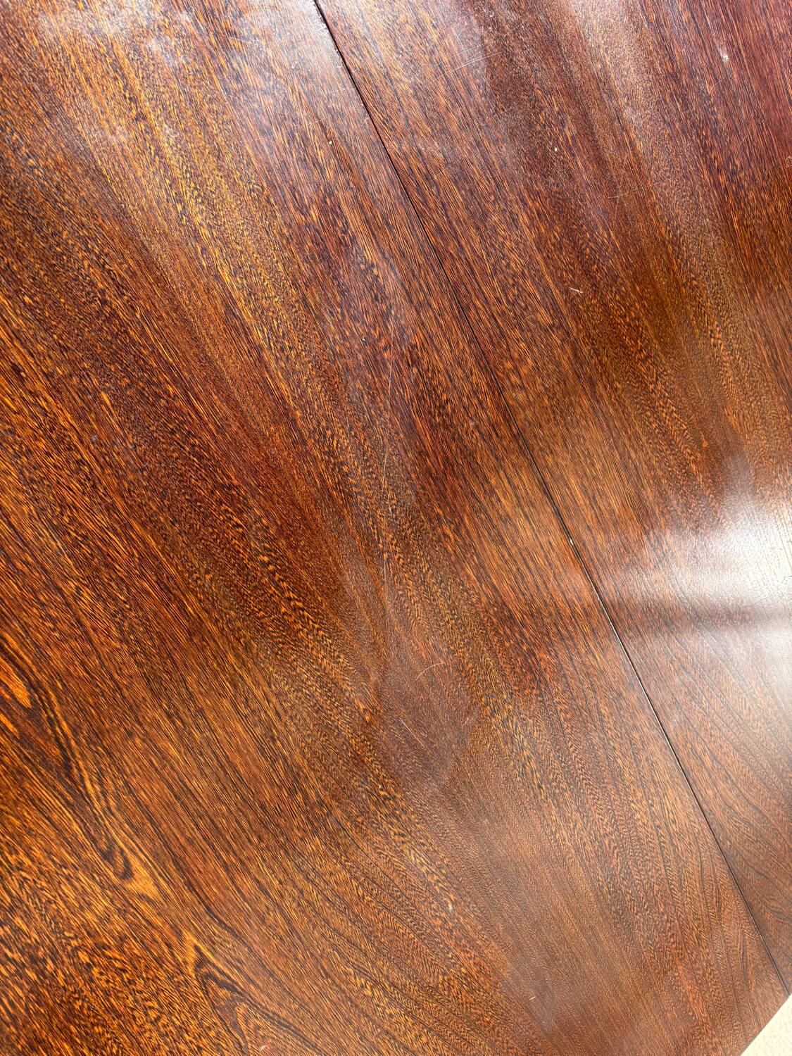 Table and 6 chairs set by Baumann