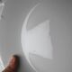 Large, hollow serving dish in fine white Limoges porcelain, vintage/antique