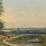 Impressionist painting - oil on canvas signed Théodore Linsyer -1885