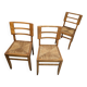 3 chaises style Pierre Cruège 1940 1950
