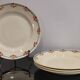 Old semi-deep plates in Terre de fer earthenware
