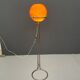 Atomic age Orange glass floor lamp by Tibor Hazi, Hungary, 1973